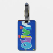 魅了のオリビアの荷物のラベル ラゲッジタグ (裏面縦)