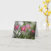 魅了の妖精ユリのメッセージカード カード (黄色い花)