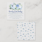 魅了及びモダンで青い花のエンクロージャカード エンクロージャーカード (正面/裏面)