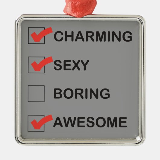 魅了 メタルオーナメント (正面)