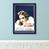 魅力かルアーか？ キャンバスプリント (インサイチュ (ウッドフロア))