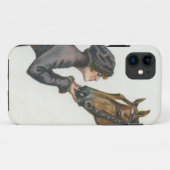 魅力か魅力の女の子および馬 Case-Mate iPhoneケース (裏面(横))