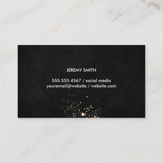 魅力に富んだ 名刺 (裏面)