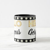 魅力のこんにちは豪華なコーヒー・マグ マグカップ (中央)