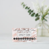 魅力のばら色の金ゴールドの白い大理石のロイヤリティの割引穿孔器 ロイヤリティカード (スタンド正面)