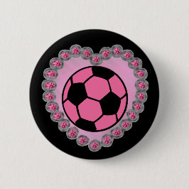 魅力のサッカーボールピン 缶バッジ