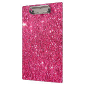 魅力のショッキングピンクのグリッター クリップボード (左)