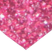 魅力のショッキングピンクのグリッター テーブルクロス (アングル)