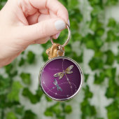 魅力のダイヤモンドの蝶Keychain キーホルダー (手)