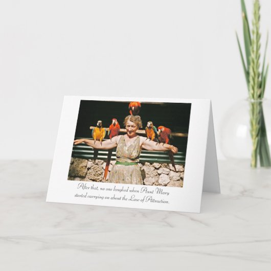 魅力のバースデー・カードの法律 カード (正面)