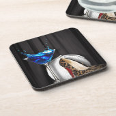 魅力のマルティーニのカクテルパーティーの女の子のstilletos コースター (左側)