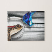 魅力のマルティーニのカクテルパーティーの女の子のstilletos ジグソーパズル (横)