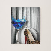 魅力のマルティーニのカクテルパーティーの女の子のstilletos ジグソーパズル (縦)