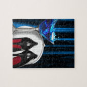 魅力のマルティーニのカクテルパーティーの女の子のstilletos ジグソーパズル (横)