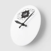 魅力のロゴの法律 ラウンド壁時計 (傾斜)