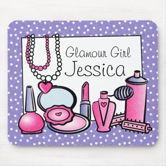 魅力の女の子の誕生日(pd) マウスパッド (正面)