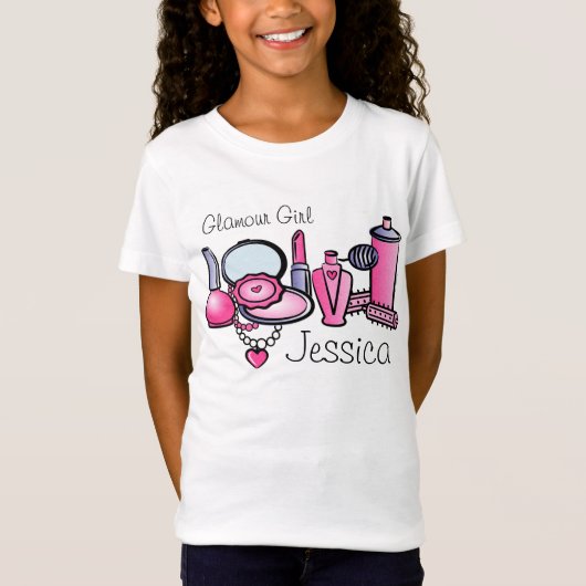 魅力の女の子の誕生日 Tシャツ (正面)