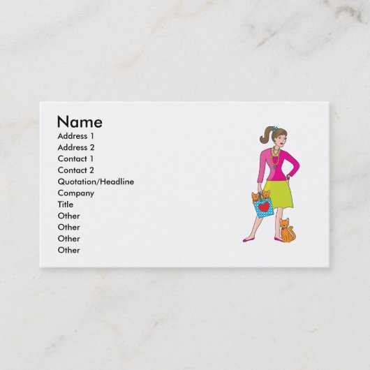 魅力の女の子 名刺 (正面)