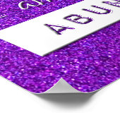 魅力の法則お金の富ヨガマインドフル引用文 ポスター (角)