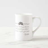 魅力の骨灰磁器のコーヒー・マグの仏の法律 ボーンチャイナマグカップ (右)