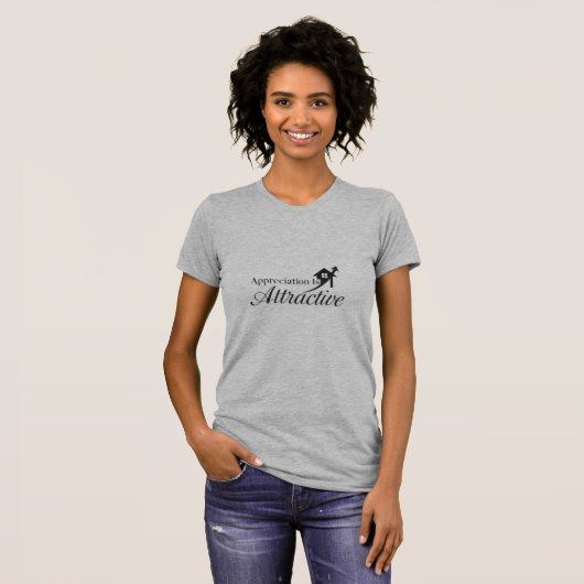 魅力は感謝の気持ち Tシャツ (正面フル)