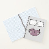 魅力的お洒落猫好き ノートブック (内部)