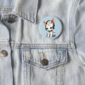 魅力的かわいいネコデザイン 缶バッジ (インサイチュ)