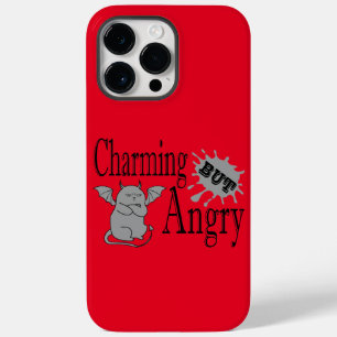 魅力的しかし怒て小さな悪魔の猫のおもしろい引用文 Case-Mate iPhone 14 PRO MAXケース