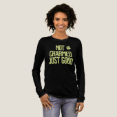 魅力的じゃない ただの上出来 シャムロックの名言 トライブレンドTシャツ (正面全体)