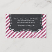 魅力的でカスタマイズ可能なグリッターの名刺 名刺 (裏面)