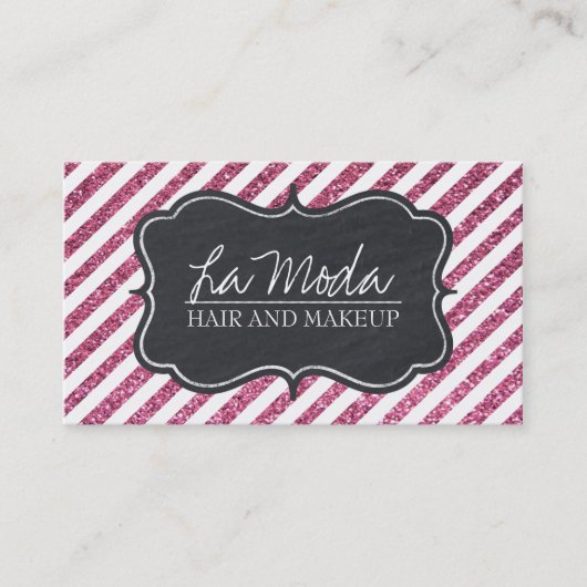 魅力的でカスタマイズ可能なグリッターの名刺 名刺 (正面)