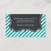 魅力的でカスタマイズ可能なグリッターの名刺 名刺 (裏面)