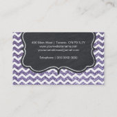 魅力的でカスタマイズ可能なグリッターの名刺 名刺 (裏面)