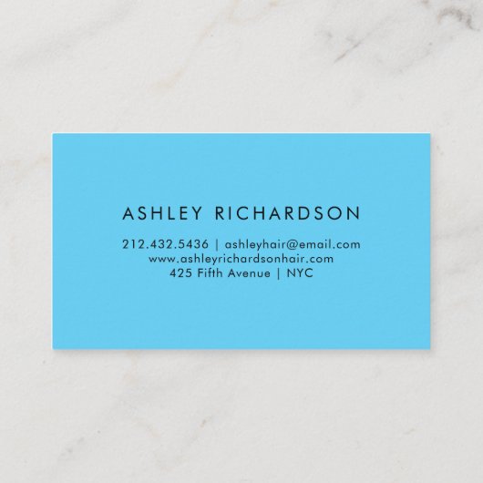 魅力的でスタイリッシュなティール（緑がかった色）、ターコイズおよびのどの金ゴールド 名刺 (裏面)