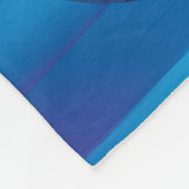 魅力的でパーソナライズで青いディスコの球 フリースブランケット (角)