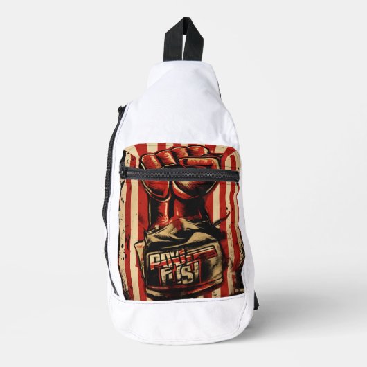 魅力的でユニティ表現のバッグ、大学のために。 スリングバッグ (正面)