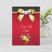 魅力的でロマンチックなエレガンスの誕生日パーティー セーブザデート (スタンド正面)