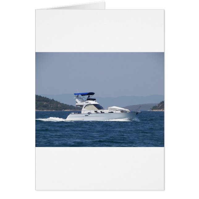 魅力的で小さいモーターボート (正面)