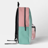 魅力的で愛らしい人魚 プリントバックパック (左)