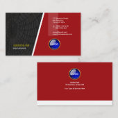 魅力的で赤い蜘蛛の巣デザイナー名刺 名刺 (正面/裏面)