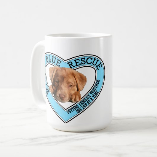 魅力的で青い救助のコーヒー・マグ コーヒーマグカップ (正面左)