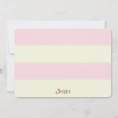 魅力的なお母さんのベビーシャワーの女の子の招待状 招待状 (裏面)