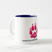 魅力的なばら色のリーのツートーン青いマグ ツートーンマグカップ (正面左)