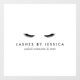 魅力的なまつげ ウィンドウサイン