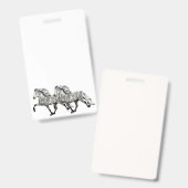 魅力的なアイスランドのトルト馬 バッジ (正面＆裏面)