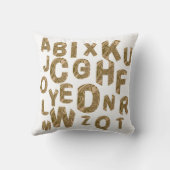 魅力的なアルファベットABCパターン クッション (裏面)