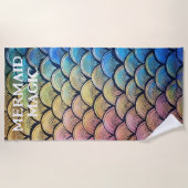 魅力的なエレガンス：グラディーのエーテル美しい ビーチタオル (正面)