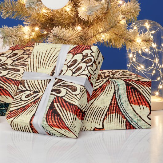 魅力的なエレガンス：ハニーサックル-ヴィンテージ ラッピングペーパー (クリスマス)