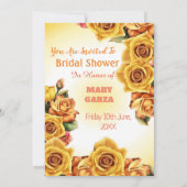 魅力的なエレガンス：パーソナライズされたブライダルシャワー 招待状 (裏面)