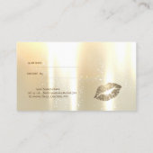 魅力的なエレガントスタイリッシュ紹介カード 紹介カード (裏面)